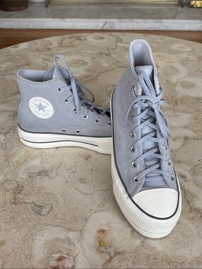 Chuck Taylor All Star Lift High-Top Sneakers Grey Leather